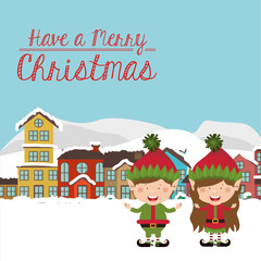 happy merry christmas design 