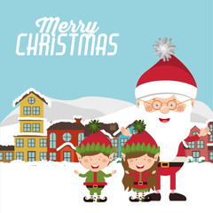 happy merry christmas design 