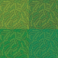 Vector seamless green pine branch chaotic background. Winter pattern