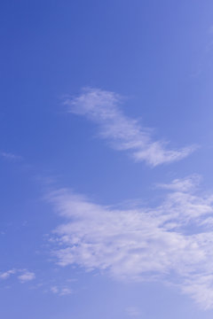 blue sky with tiny clouds, texture and background