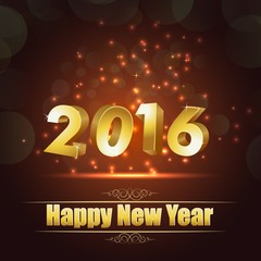 Happy new year for 2016  background 