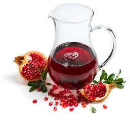 Freshly squeezed pomegranate juice