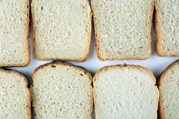 Sliced bread background