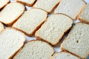 Sliced bread background