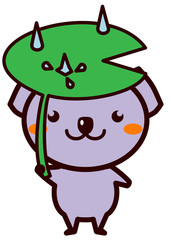傘をさす動物シリーズ