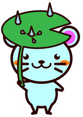 傘をさす動物シリーズ