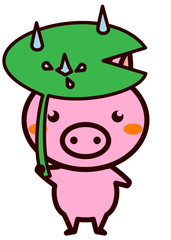 傘をさす動物シリーズ