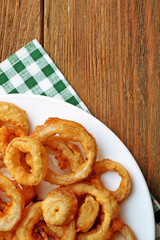 Chips rings on plate