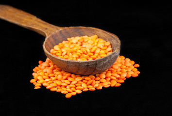 lentils wooden