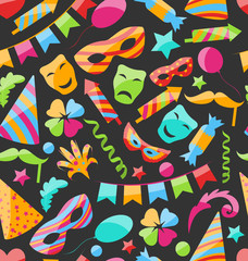 Obraz premium Festive Carnival Seamless Wallpaper