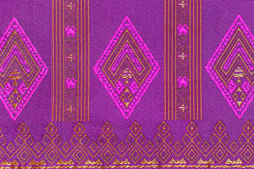 Thailand patterned silk