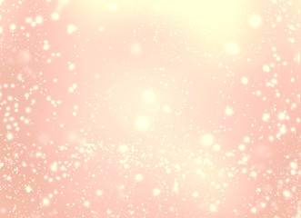 Abstract golden glittering lights and stars - Festive glitter vi