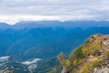 Ski resort Rosa Khutor, Krasnodar region, Russia, October 7, 201