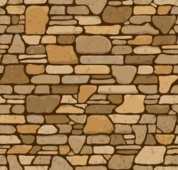 Deurstickers Stenen textuur muur Naadloze steentextuur