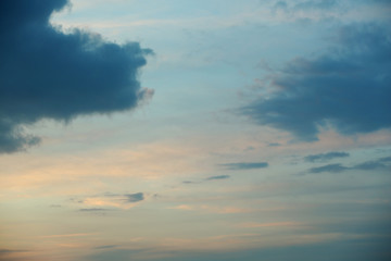 Sky background at sunset