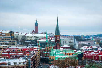 View over Gothenburg in winter, Sweden - 95440147