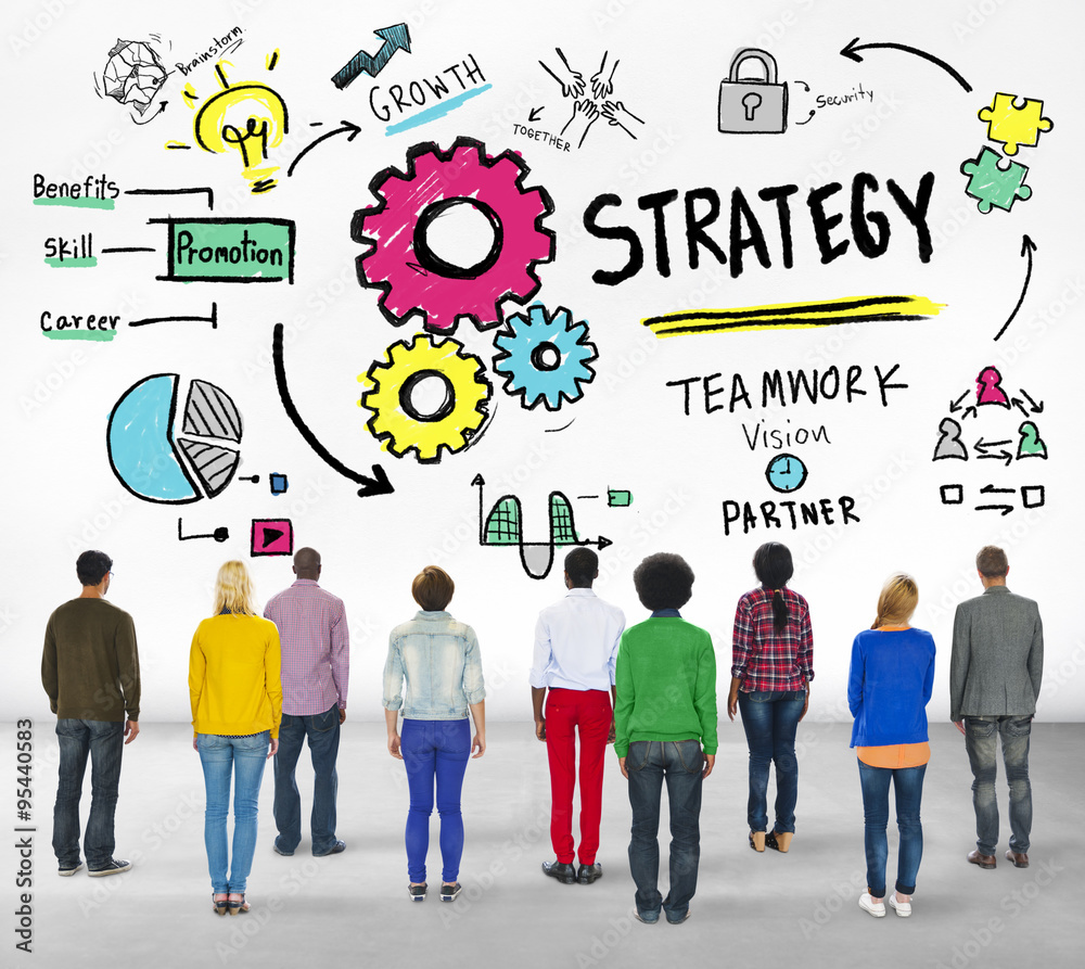 Canvas Prints strategy solution tactics teamwork growth vision concept - Canvas Prints