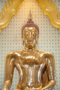 The famous golden Buddha at Wat Traimit, Bangkok