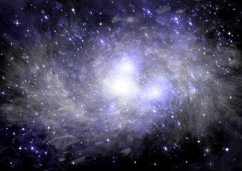 galaxy in a free space