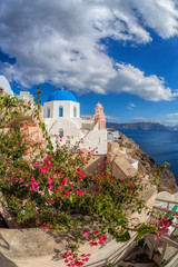 Oia village on Santorini island, Greece