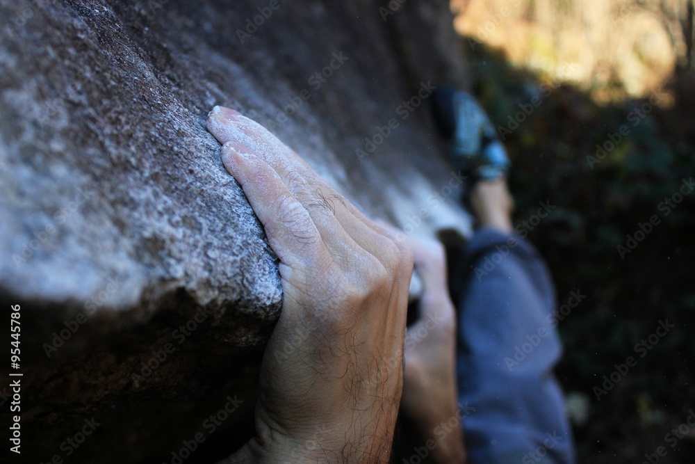 Wall mural climbing