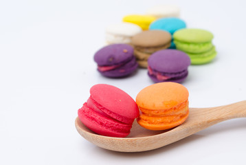 Colorful mini macaron