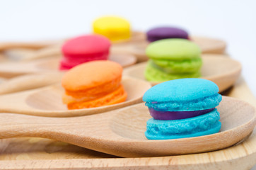 Colorful mini macaron