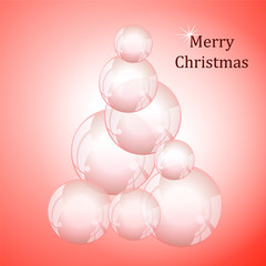 abstract christmas tree. winter background. stock vector