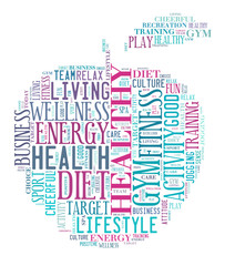 Healthy life illustration concept