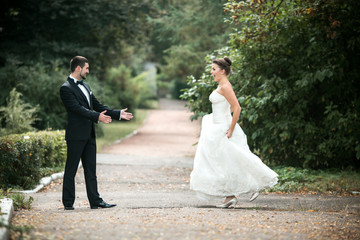 Beautiful wedding couple