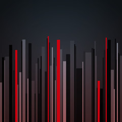 Abstract vertical infographics gray, black and red stripes background