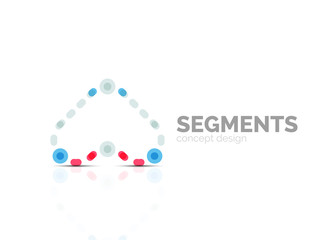 Vector outline minimal abstract geometric logo