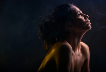 Fototapeta premium Nude woman emotion