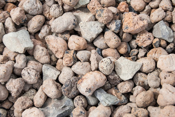 many small stones. background or texture