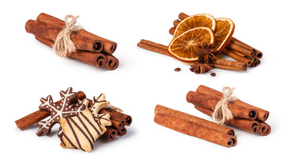 dried oranges and cinnamon
