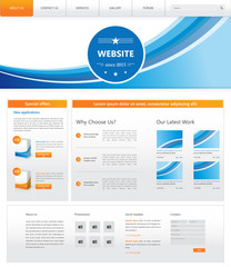 Modern Website Design, Vector Eps 10