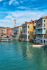 Fototapeta na wymiar Vaporetto on the Grand Canal, Venice