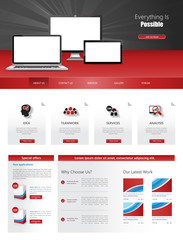 Modern Website Design, Vector Eps 10