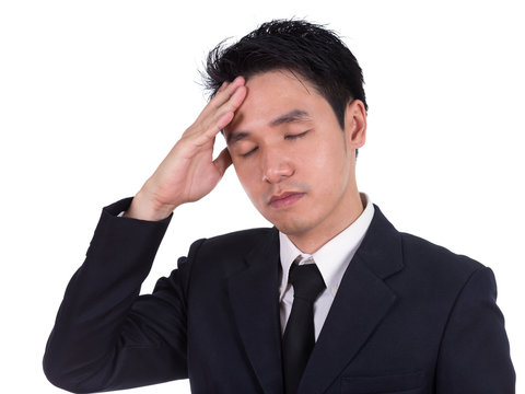 business man having stress or a headache