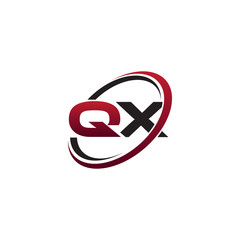 Modern Initial Logo Circle QX
