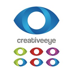 Creative Eye Vision Logo Design Icon