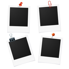 Photo Frames and Pin. Vector