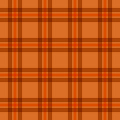 チェック柄 オレンジ