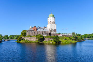 Fototapeta na wymiar the Medieval old castle, Vyborg, LENINGRAD OBLAST, Russia.