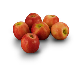 Fototapeta na wymiar Organic Pink Cripp Apples