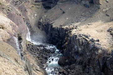 Wanderung zum Hengifoss, Island
