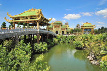 Dai Nam Van Hien amusement parks in Binh Duong province of Vietnam.