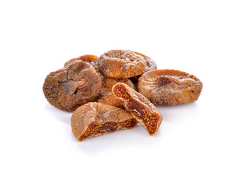 Dried Figs  on white  background