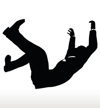 recommend clip art: silhouette of businessman falling