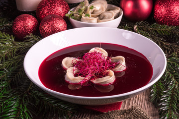 red borscht soup